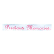 Sullivans Satin Ribbon, Precious Memories White Pink- 6mm