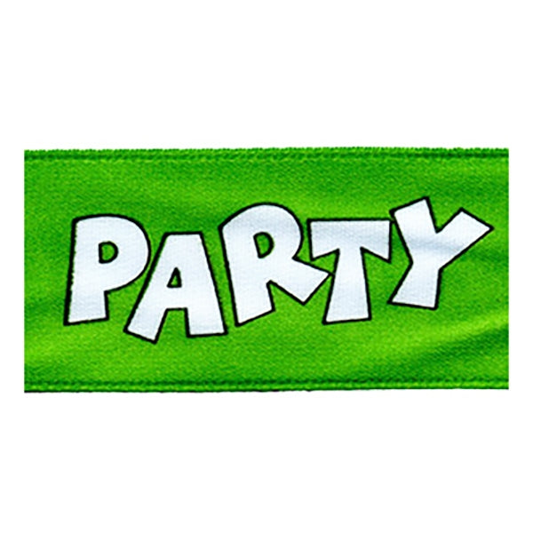 Sullivans Satin Ribbon, Party Time Green Multi- 25mm