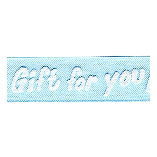 Sullivans Organza Ribbon, Gift for You Light Blue- 25mm