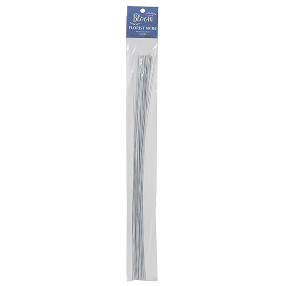 Lia Griffith Floral Wire PLG43004, 24 Gauge, 12 Length, White 50 Count