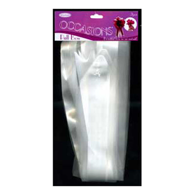 Sullivans Pullbow Satin, White- 70mmx2m