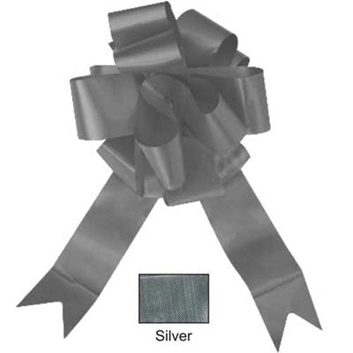 Sullivans Pullbow Satin, Silver- 50mmx1.7m