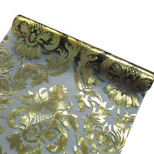 Sullivans Metallic Fabric, Black/Gold- 5mx290mm