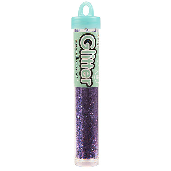 Sullivans Large Glitter, Purple- 18g