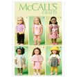 McCall's Pattern M6526 18" (46cm) Doll Clothes