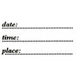 Sullivans Clear Stamps, Date Time Place
