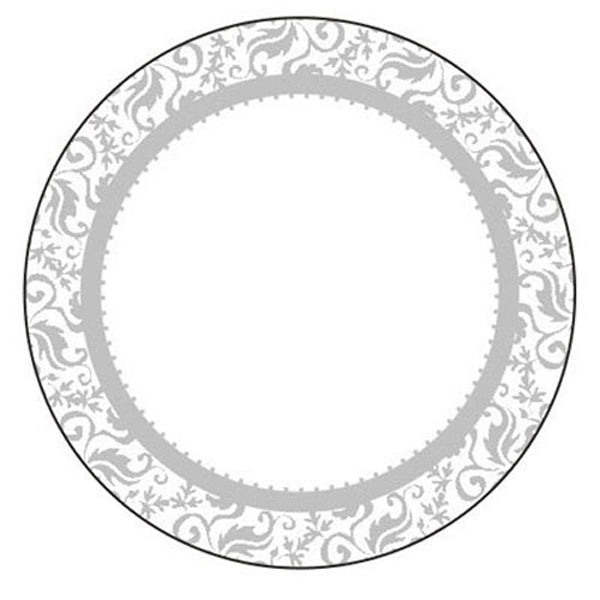 Sullivans Sticker Label, Silver Round- 8cm