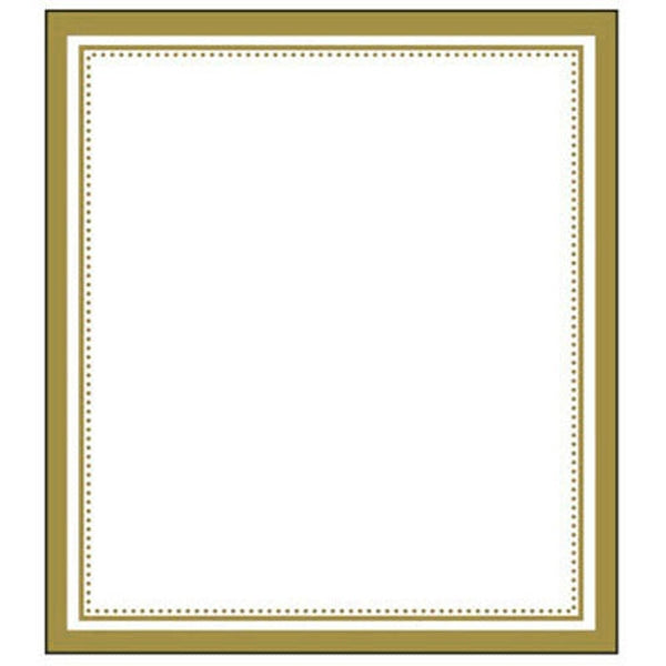 Sullivans Sticker Label, Gold Rectangle- 9x8cm