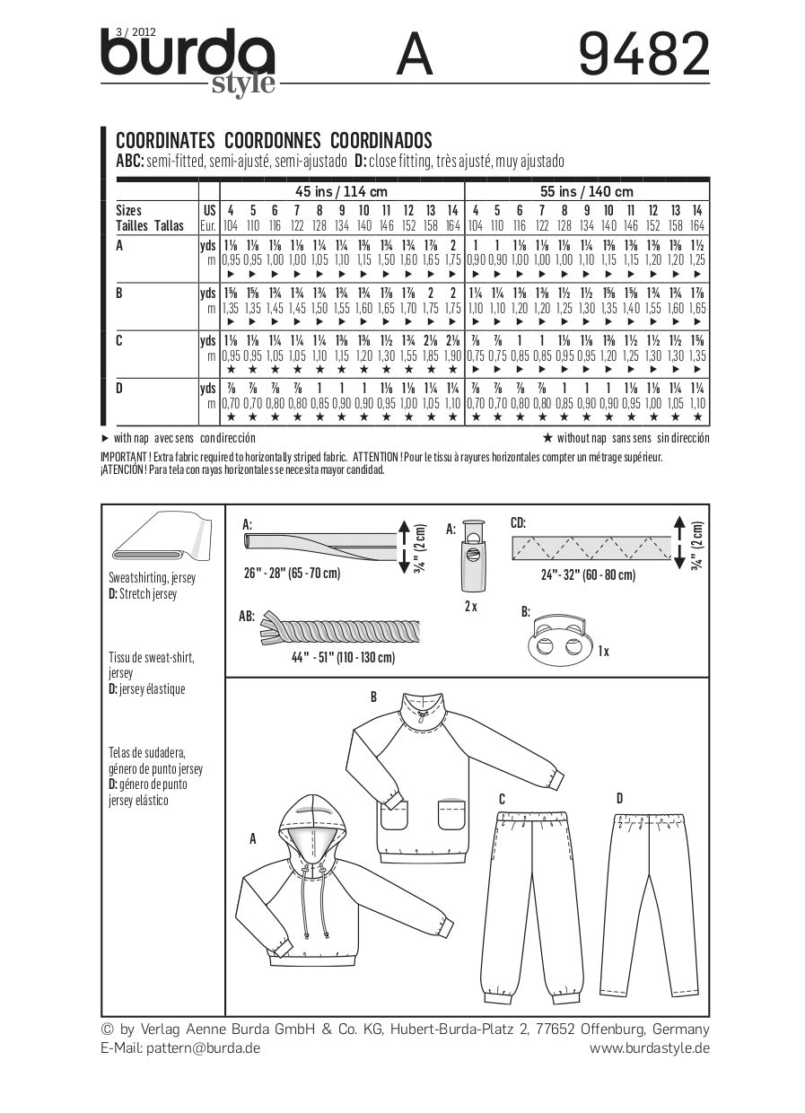 Burda Pattern 9482 (4-14)