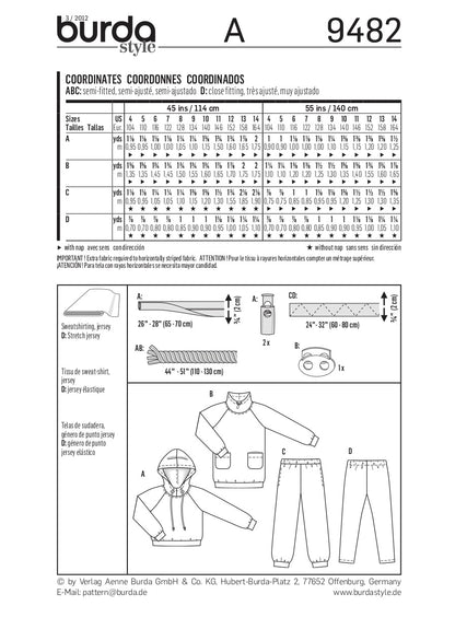 Burda Pattern 9482 (4-14)