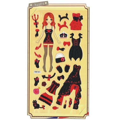 Sullivans Princess Stickers, Red