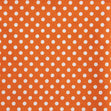 Spotmania Midspot Cotton Fabric, Orange & White- Width 114cm
