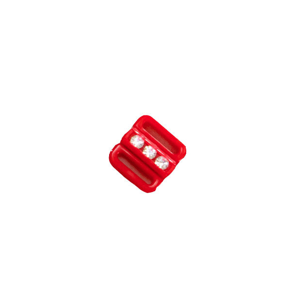 Sullivans Bra Hook Front, Red Diamonte- 11 mm