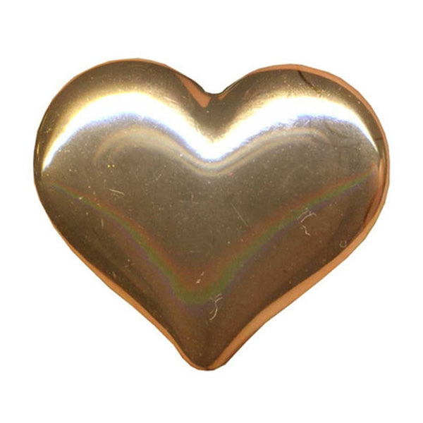 Sullivans Plastic Button, Gold Heart- 18 mm – Lincraft