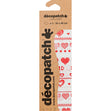 Decoupage Paper 3pk - Decopatch 613 Hearts Red