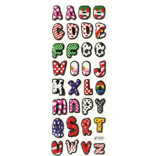 Sullivans Stickers, Puffy Alphabet 2