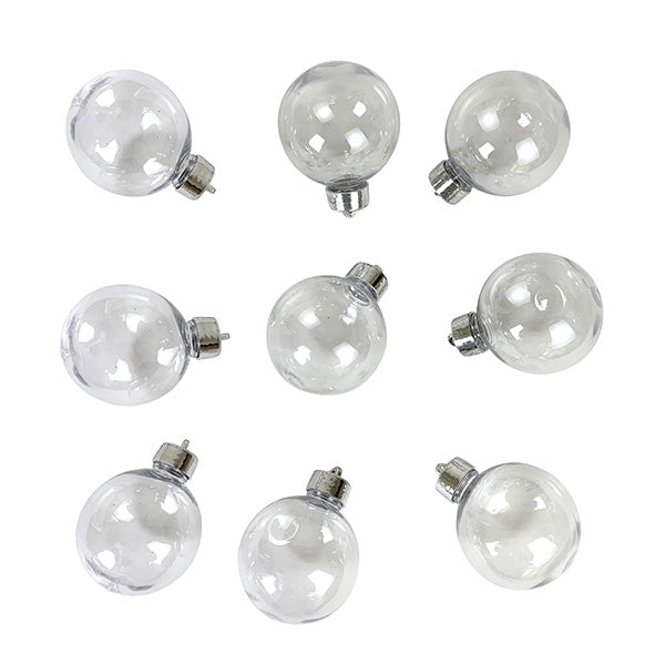 DIY Shatterproof Baubles, 60mm- 9pk