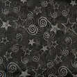 Christmas Organza Fabric, Star Silver- Width 148cm