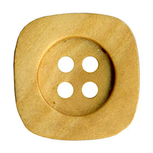 Sullivans Plastic Button, Wood Look- 21 mm