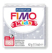 FIMO Kids Modelling Clay, Glitter Silver- 42g