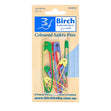 Birch Coloured Safety Pins, Assorted- 12pk