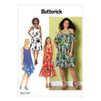 Butterick Pattern B6350 Misses' Sleeveless and Cold Shoulder Dresses