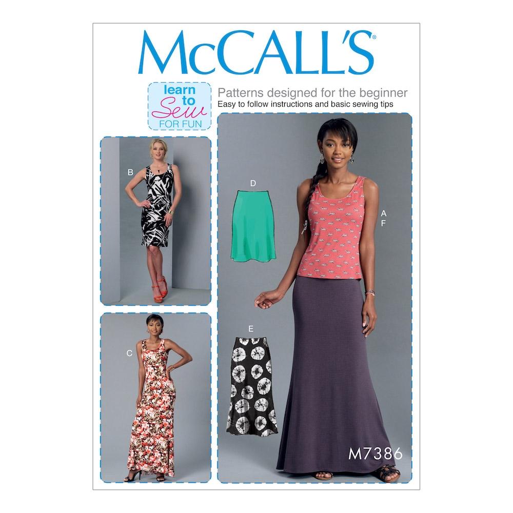 McCall's Pattern M7386 Y (XSM-SML-MED)