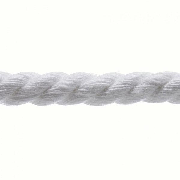 Birch Piping Cord, White - Size 6