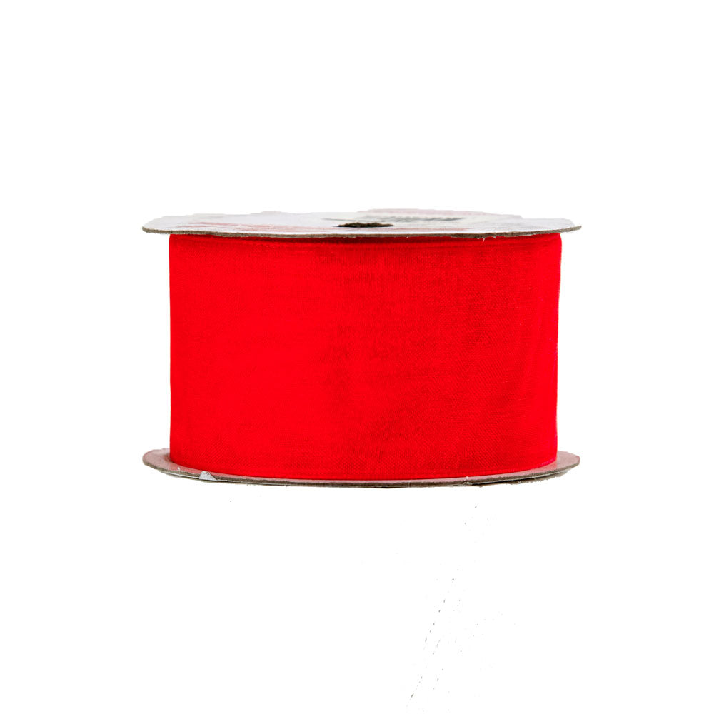 Sullivans Ribbon Organza, Red- 38 mm