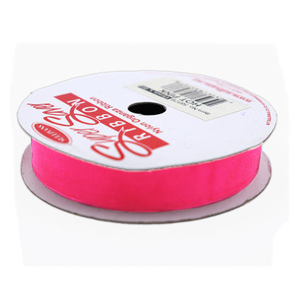 Sullivans Ribbon Organza, Hot Pink- 15 mm