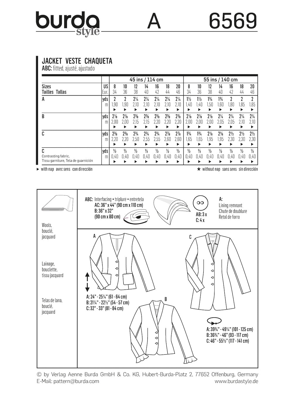 Burda Pattern 6569 (8-20)