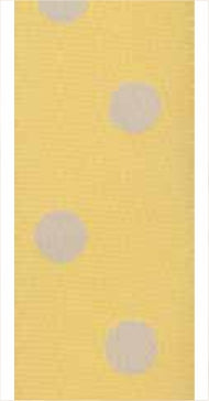 Bowtique Single Face Satin Ribbon, Dots Yellow- 15mm x 5m