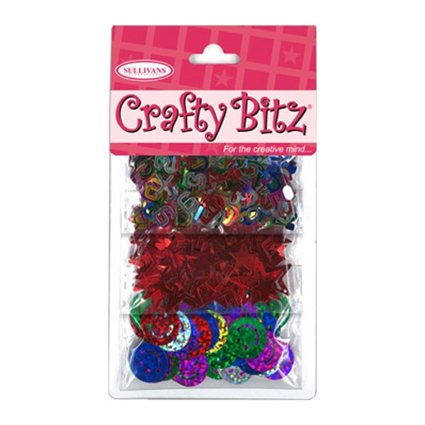 Sullivans Glitter Scatters, Party Mix Multi