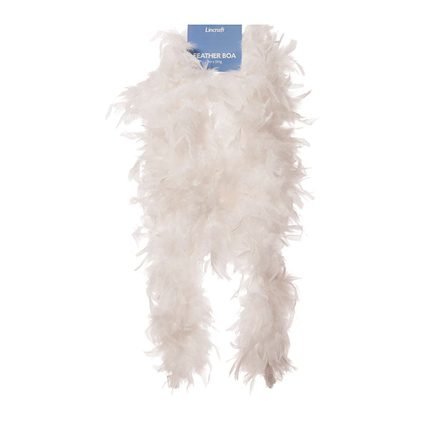 Feather Boa, White- 2m