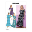 Butterick Pattern B6451 Misses' Gathered, Blouson Dresses