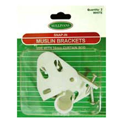 Sullivans Bracket, 40mmx37mm White- 2pcs