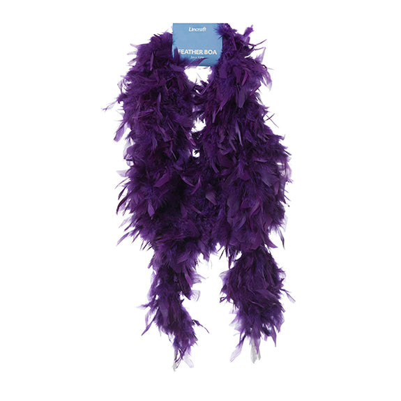 Purple and Green Two Tone Feather Boas with Matching Foil - Individual