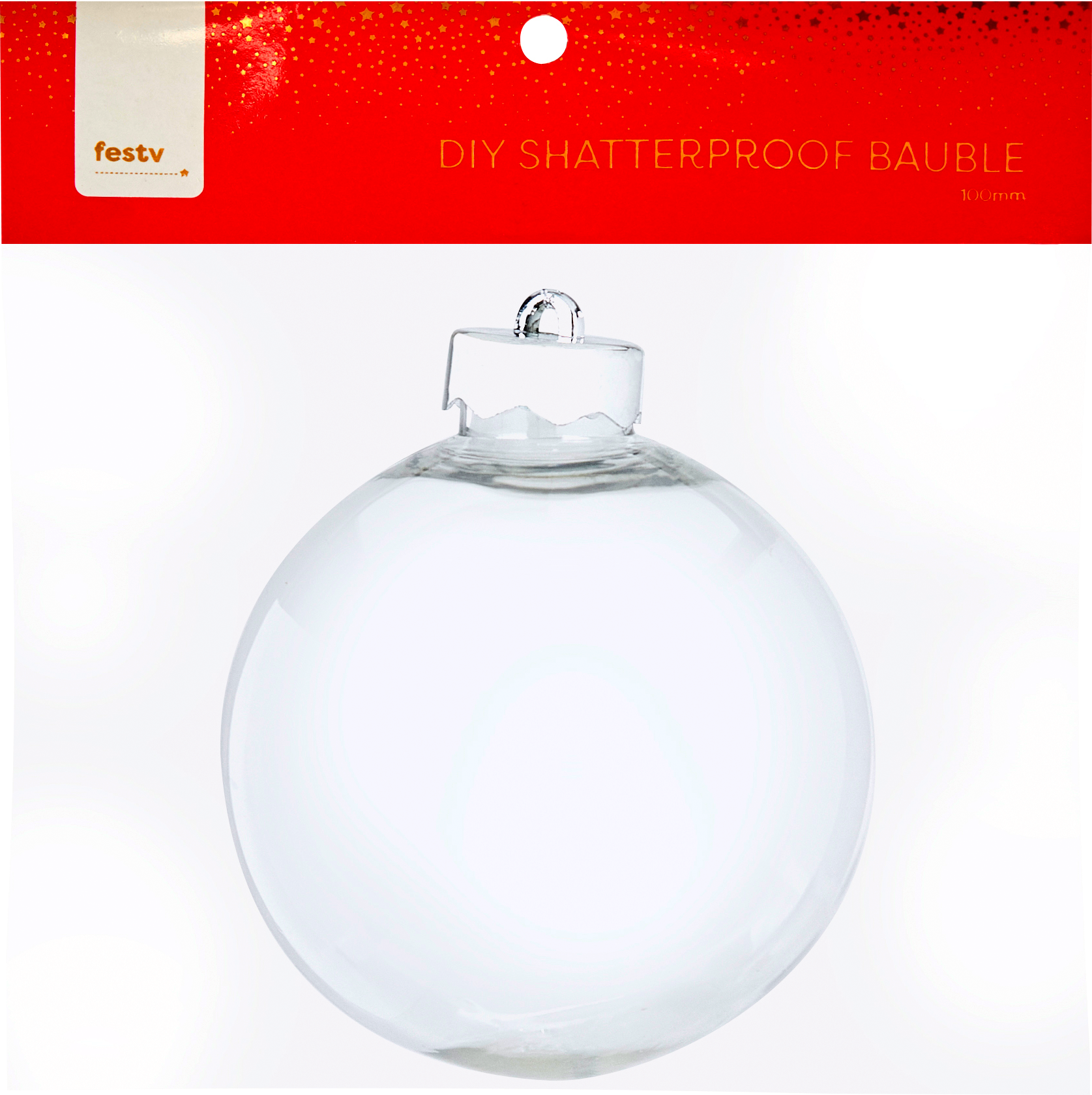 DIY Christmas Shatterproof Bauble- 100mm