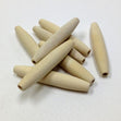 Arbee Wood Beads Tube, Natural- 50x10mm