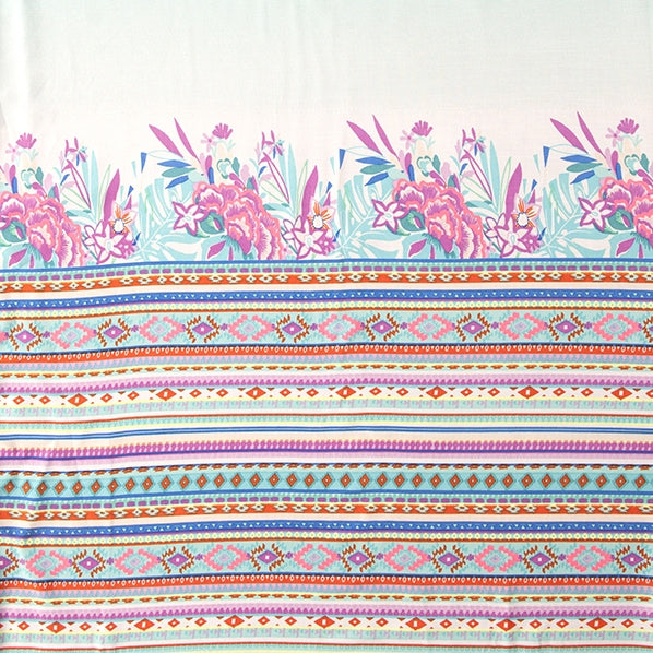 Creatives Rayon Fabric, Brights Prints- Width 130cm
