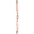 Fashion Strung Beads, Rectangle Pink