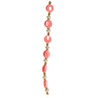 Fashion Strung Beads, Oblate Hot Pink