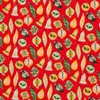 Christmas Craft Fabric, Baubles Red- Width 112cm