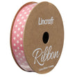 Cotton Ribbon, Stars Peach- 15mm x 3m