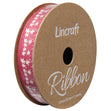 Cotton Ribbon, Flowers Doll Pink- 15mm x 3m