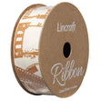 Cotton Ribbon, Film Brass- 25mm x 3m
