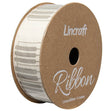 Cotton Ribbon, Keyboard Silver- 25mm x 3m