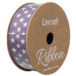 Cotton Ribbon, Stars Mauve- 25mm x 3m