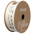 Cotton Ribbon, Love Ballet Natural- 25mm x 3m
