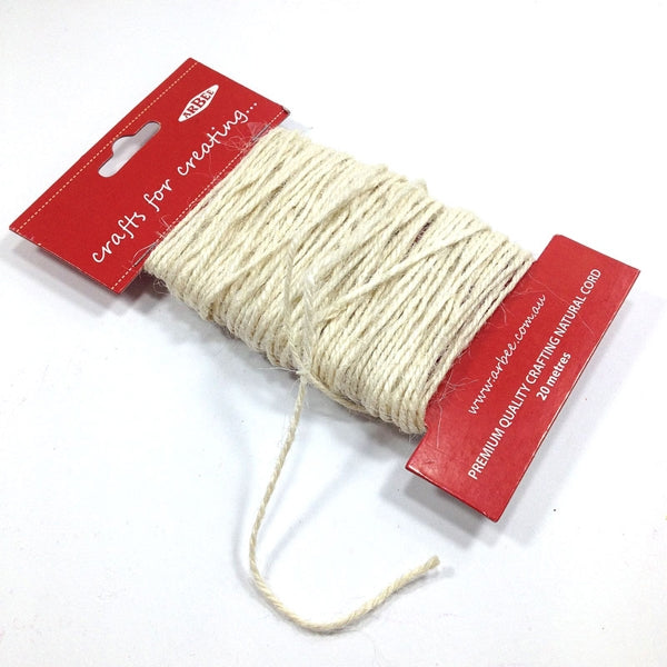 Arbee Macrame String, Natural- 20m